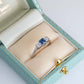 Vintage Platinum Sapphire And Diamond Three Stone Ring - Friar House