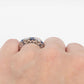Vintage Platinum Sapphire and Diamond Five Stone Ring-Friar House