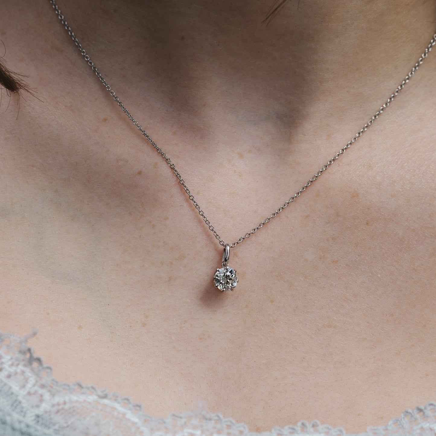 A Timeless and Elegant Old Mine Cut Diamond Pendant - Friar House