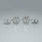 Art Deco 14ct White Gold Diamond Stud Earrings - Friar House