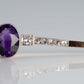 Art Deco 14ct Yellow Gold 1.50 Carat Amethyst and Diamond Bracelet - Friar House