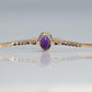 Art Deco 14ct Yellow Gold 1.50 Carat Amethyst and Diamond Bracelet - Friar House