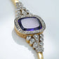 Art Deco 15ct Yellow Gold 7 Carat Amethyst and Diamond Bracelet - Friar House