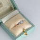 Art Deco 18ct Rose Gold Diamond Three Stone Ring - Friar House