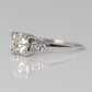 Art Deco 18ct White Gold 1.10 Carat Diamond Solitaire Ring - Friar House