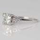 Art Deco 18ct White Gold 1.10 Carat Diamond Solitaire Ring - Friar House