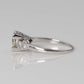 Art Deco 18ct White Gold 1.10 Carat Diamond Solitaire Ring - Friar House