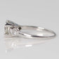 Art Deco 18ct White Gold 1.10 Carat Diamond Solitaire Ring - Friar House