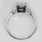 Art Deco 18ct White Gold 1.10 Carat Diamond Solitaire Ring - Friar House