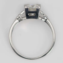 Art Deco 18ct White Gold 1.10 Carat Diamond Solitaire Ring - Friar House