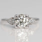 Art Deco 18ct White Gold 1.10 Carat Diamond Solitaire Ring - Friar House