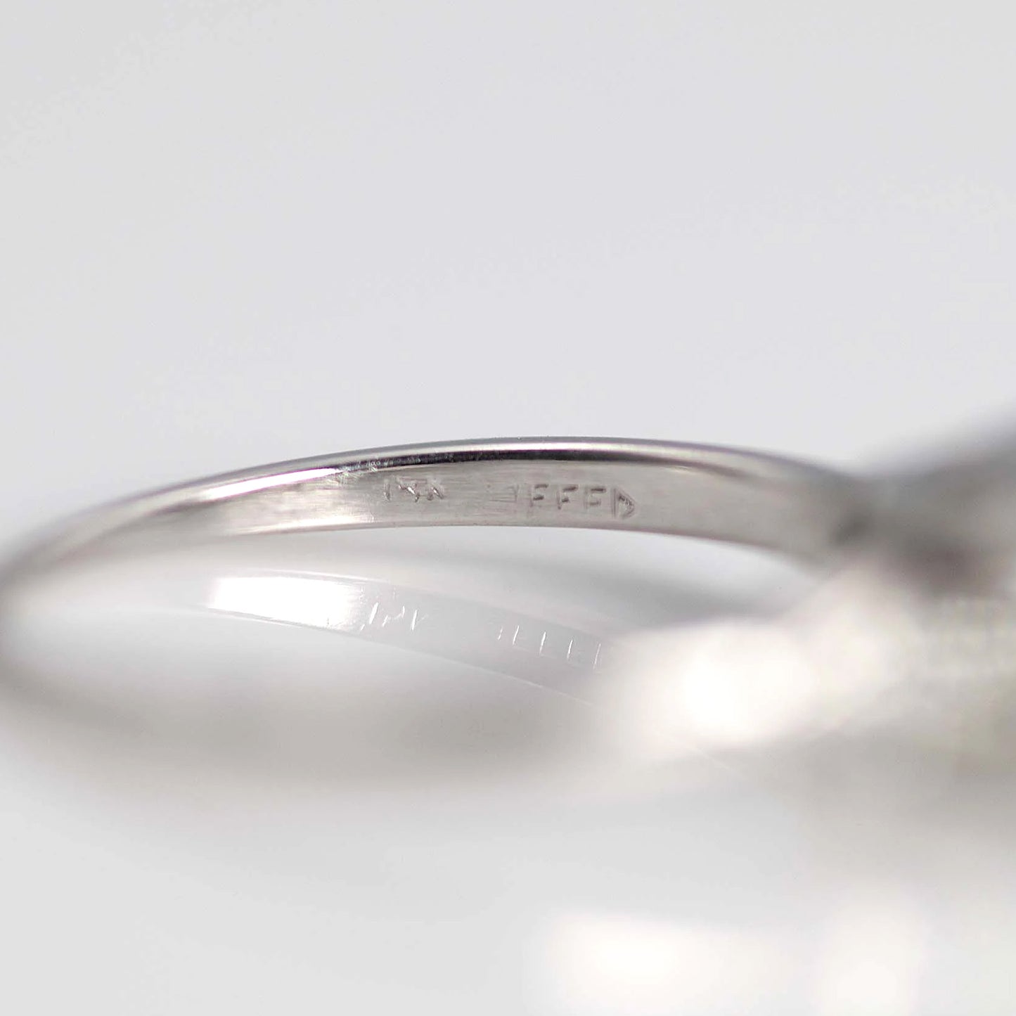 Art Deco 18ct White Gold 1.10 Carat Diamond Solitaire Ring - Friar House