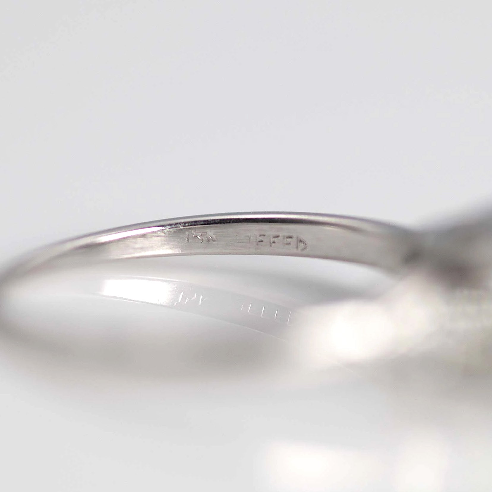 Art Deco 18ct White Gold 1.10 Carat Diamond Solitaire Ring - Friar House