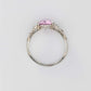 Art Deco 18ct White Gold 1.75 Carat Pink Topaz and Diamond Ring - Friar House