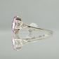 Art Deco 18ct White Gold 1.75 Carat Pink Topaz and Diamond Ring - Friar House