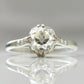 Art Deco 18ct White Gold 2.03 Carat Diamond Solitaire Ring - Friar House