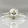 Art Deco 18ct White Gold 2.03 Carat Diamond Solitaire Ring