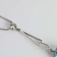 Art Deco 18ct White Gold 4.25 carat Aquamarine and Diamond Pendant - Friar House