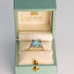 Art Deco 18ct White Gold 5 Carat Aquamarine and Diamond Ring - Friar House