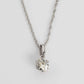 Art Deco 18ct White Gold .92 carat Diamond Pendant with Platinum Chain - Friar House