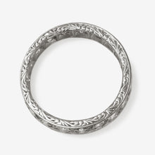 Art Deco 18ct White Gold Diamond Eternity Ring Size M 1/2 - Friar House