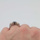 Art Deco 18ct White Gold Sapphire and Diamond Three Stone Ring - Friar House