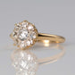 Art Deco 18ct Yellow Gold 1 Carat Diamond Cluster Ring - Friar House