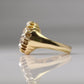 Art Deco 18ct Yellow Gold 1.25 Carat Diamond Pave Ring - Friar House