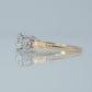 Art Deco 18ct Yellow Gold 1.8 carat Diamond Five Stone Ring - Friar House