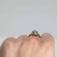 Art Deco 18ct Yellow Gold Blue Zircon and Diamond Cluster Ring - Friar House