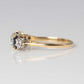 Art Deco 18ct Yellow Gold Diamond and Sapphire Five Stone Ring - Friar House