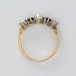 Art Deco 18ct Yellow Gold Diamond and Sapphire Five Stone Ring - Friar House