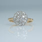 Art Deco 18ct Yellow Gold Diamond Cluster Ring - Friar House