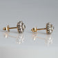 Art Deco 18ct Yellow Gold Diamond Earrings - Friar House