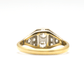 Art Deco 18ct Yellow Gold Diamond Panel Ring - Friar House