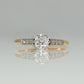 Art Deco 18ct Yellow Gold Diamond Solitaire Ring - Friar House