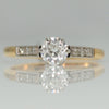 Art Deco 18ct Yellow Gold Diamond Solitaire Ring