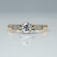 Art Deco 18ct Yellow Gold Diamond Solitaire Ring - Friar House