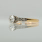 Art Deco 18ct Yellow Gold Diamond Solitaire Ring - Friar House