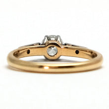 Art Deco 18ct Yellow Gold Diamond Solitaire Ring - Friar House