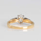 Art Deco 18ct Yellow Gold Diamond Solitaire Ring - Friar House