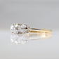 Art Deco 18ct Yellow Gold Diamond Three Stone Ring - Friar House