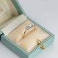 Art Deco 18ct Yellow Gold Diamond Three Stone Ring - Friar House