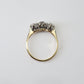 Art Deco 18ct Yellow Gold Diamond Three Stone Ring - Friar House