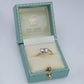 Art Deco 18ct Yellow Gold Diamond Two Stone Crossover Ring - Friar House