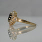 Art Deco 18ct Yellow Gold Sapphire and Diamond Cluster Ring - Friar House