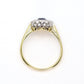 Art Deco 18ct Yellow Gold Sapphire and Diamond Cluster Ring - Friar House