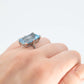 Art Deco 1930's Platinum 12 Carat Aquamarine Ring - Friar House