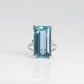 Art Deco 1930's Platinum 12 Carat Aquamarine Ring - Friar House