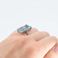 Art Deco 1930's Platinum 12 Carat Aquamarine Ring - Friar House